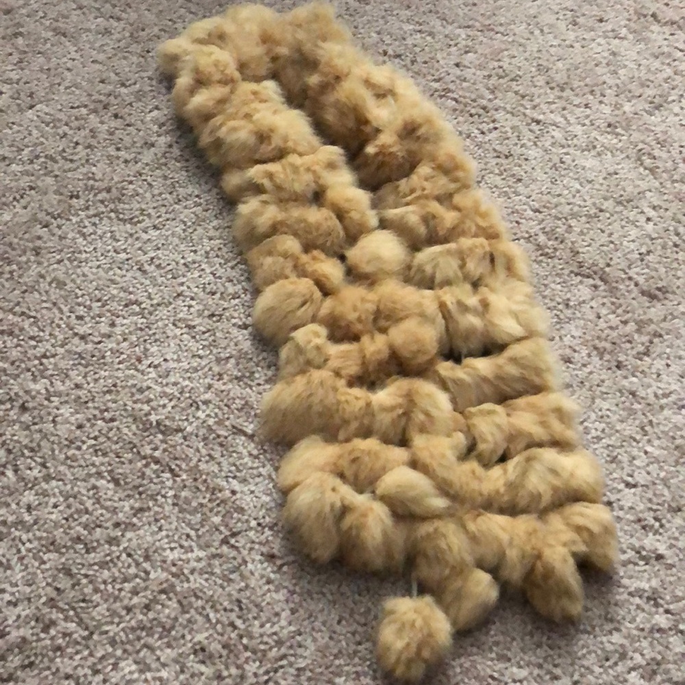 Rabbit fur scarf